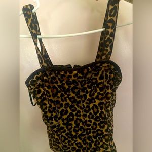 Cheetah print crop top